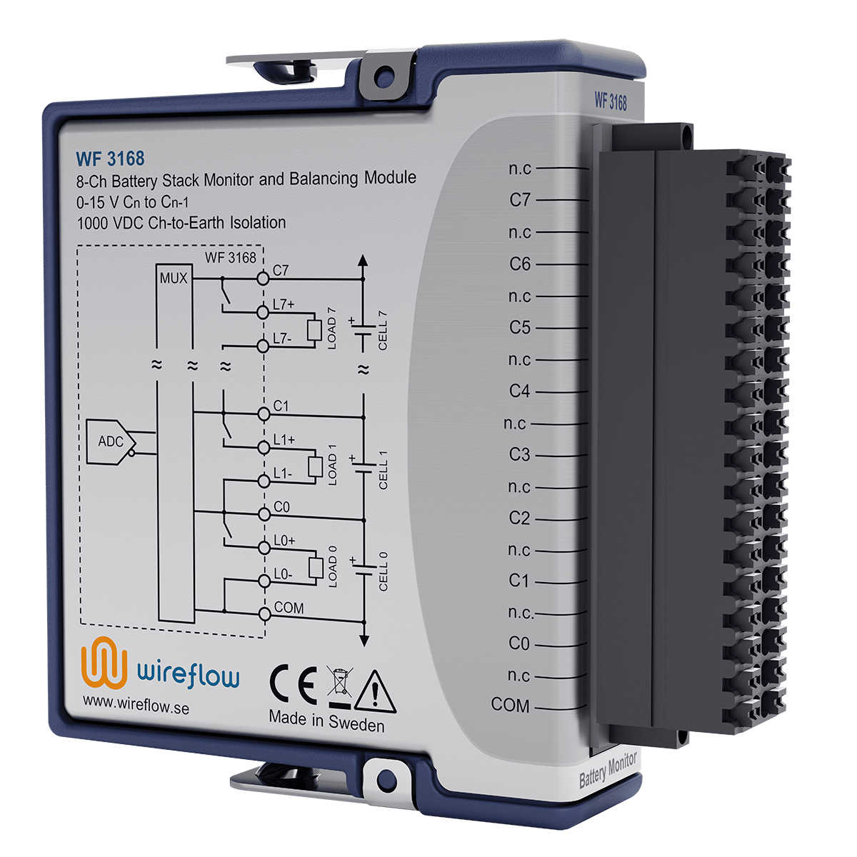 WF3168 Battery Stack Monitor and Balancing Module